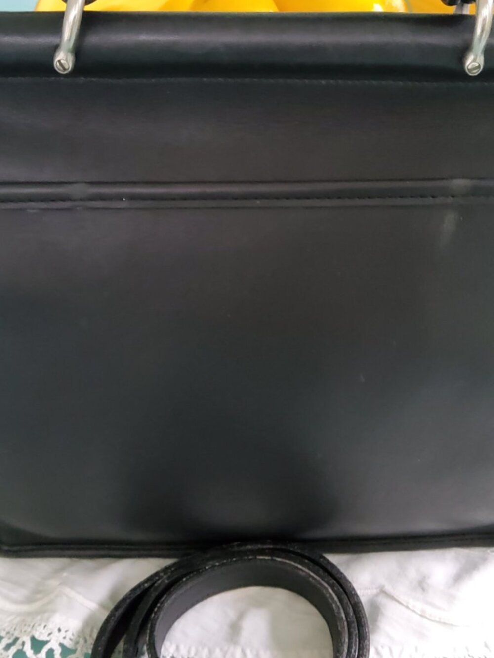 Vintage Coach Willis Crossbody Bag in Black with Nickel 9927 + Hangtag - Picture 8 of 15